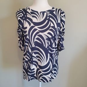Worthington Women's  3/4 Puff Balloon Sleeve Blouse Size M